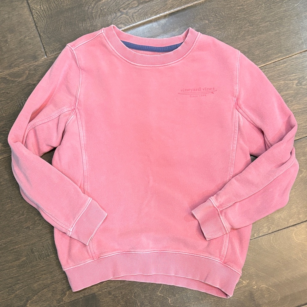Vineyard Vines Boy’s Soft Pink Crew Neck Sweater